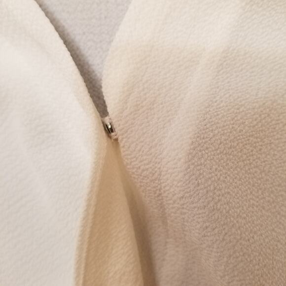 AGB Women's Cross Over Pull On Blouse Elastic Hem Front & 3/4 Sleeves Size XL - Picture 3 of 9